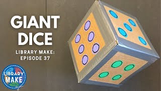 DIY Literacy Giant Dice LIBRARY MAKE [upl. by Crim]