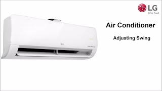 LG Air Conditioner Adjusting Swing Flap [upl. by Rriocard]