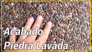 PIEDRA LAVADA COMO SE HACE  EXPOSED AGGREGATE CONCRETE [upl. by Idnew]