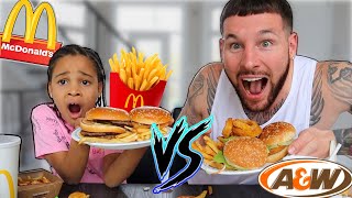 McDonalds vs AampW Challenge  FamousTubeFamily [upl. by Anomer752]