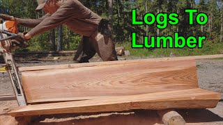 Logs To Lumber WTimber Tuff Sawmill Jig [upl. by Schulze170]