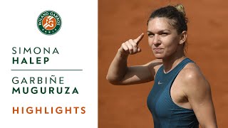 Simona Halep vs Garbine Muguruza  SemiFinal Highlights I RolandGarros 2018 [upl. by Nomead]