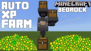 Easy Infinite XP Farm 30 Levels in One Second  Minecraft Bedrock 114 [upl. by Refinnaj]