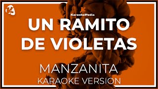 Manzanita  Un Ramito De Violetas LETRA INSTRUMENTAL KARAOKE ISRC ES54I0324312 [upl. by Atinav964]