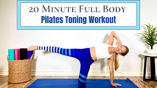 20 Minute Full Body Workout  Pilates Class for Toning [upl. by Gavriella]