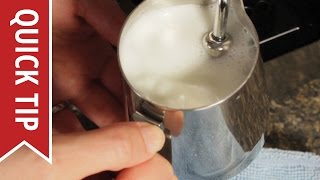 How to AutoFroth Milk for Lattes [upl. by Sairahcaz]