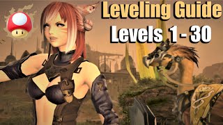 FFXIV Level 1  30 in less than 4 hours Comprehensive Guide [upl. by Anned]