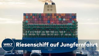 Größtes CONTAINERSCHIFF der Welt im Hamburger Hafen eingefahren [upl. by Walker]