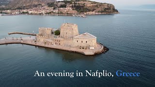 Nafplio Greece at Sunset [upl. by Ynnob586]