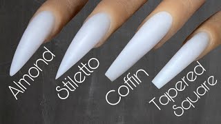 Beginner Nail Tech  How To Shape Nails  Acrylic Nail Tutorial [upl. by Markman232]