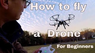 How to Fly a Quadcopter Drone Lesson 1 For Beginners [upl. by Koeppel303]