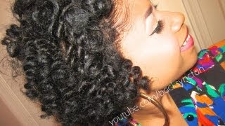 BANTU KNOT OUT on Natural Hair Straightened [upl. by Justen700]