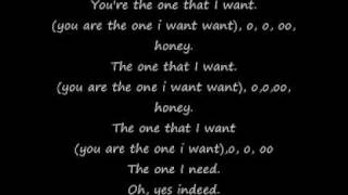 Grease  Youre The One That I Want  Lyrics [upl. by Arimihc]