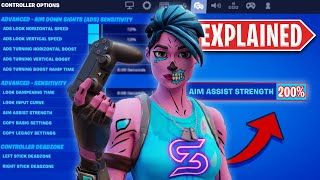 How to Improve Aim on Controller FAST in Fortnite Best InDepth Settings  Practice Guide [upl. by Aicirtam]