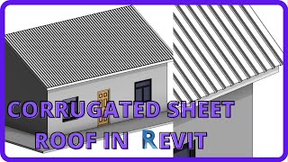 Revit corrugated sheet roof [upl. by Jaala263]