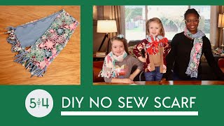 DIY No Sew Scarf Tutorial [upl. by Hahsi842]