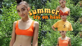 SUMMER TRY ON CLOTHING HAUL Zaful Forever 21 American Eagle [upl. by Spaulding]