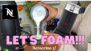 How To Foam Milk With Aeroccino 3 Make Coffee With Foam Tips amp Tricks  Easy Foamed Latte Recipe [upl. by Muirhead]