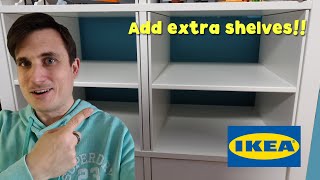 How To add shelves to an IKEA Kallax Unit [upl. by Orv737]