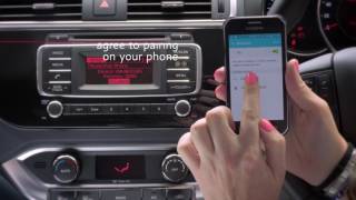 KIA RIO  BLUETOOTH PAIRING [upl. by Alphonsa]