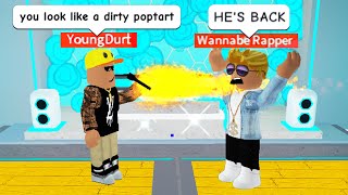 RAP BATTLING as a ROBLOX RAP GOD [upl. by Ekenna]