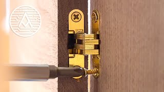 Installing INVISIBLE HINGES with Hand Tools  SOSS [upl. by Eelatsyrc]