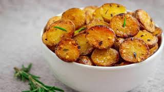 Crispy Roasted Baby Potatoes Recipe with Rosemary and Garlic [upl. by Grazia534]