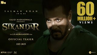 SIKANDAR Official Teaser  Salman Khan  Sajid Nadiadwala  AR Murugadoss  EID 2025 [upl. by Bat]