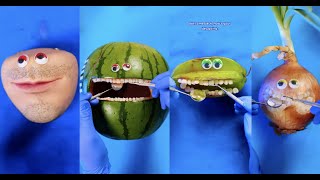 First Ever Fruit Surgery vids by TikToks Discount Dentist The Original 10 videos Tik Tok Videos [upl. by Kennith]