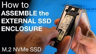 How to assemble an USB Enclosure with M2 NVMe SSD [upl. by Eikcaj]