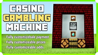 How To Build A Casino Machine In Minecraft Bedrock Edition  Minecraft 1man1game [upl. by Lexie]