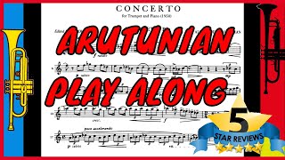 Alexander Arutunian  Trumpet Concerto Accompaniment Play along Backing track [upl. by Morrill]