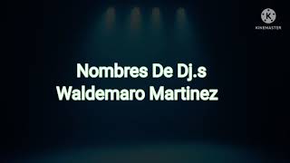 Nombres De Djs Waldemaro Martinez [upl. by Tirrej]