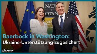 Baerbock in Washington Statement der Bundesaußenministerin [upl. by Rother]