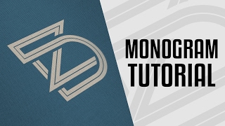 Tutorial  Monogram Logo Design Process  Illustrator CC [upl. by Ecyal]