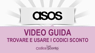 Come usare i codici sconto ASOS [upl. by Akili]