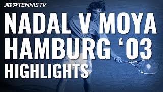 16yearold Rafael Nadal beats Carlos Moya at Hamburg 2003 [upl. by Antonie]