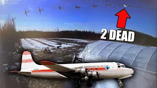 Douglas DC4 Plane CRASHES into river near Fairbanks AK 2 DEAD [upl. by Godrich]