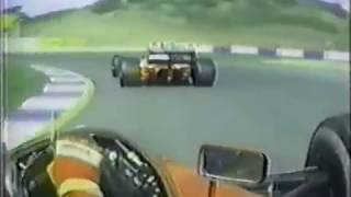 Ayrton Senna Vs Alain Prost  1990 Spanish GP  Pit stop battle  On board [upl. by Rebecca]