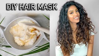 4 Ingredient Moisturizing amp Repairing Hair Mask for DryDamaged Hair  AribaPervaiz  Natural DIY [upl. by Norrahs]