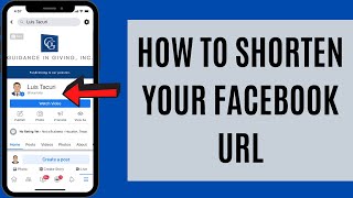 How to shorten or change your Facebook Page URL [upl. by Nas]