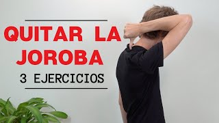 Como Quitar la Joroba 3 ejercicios fáciles  Guía Imprimible📕 [upl. by Kcuhc]