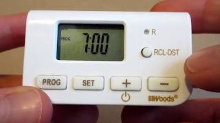 Programming a Woods 5000750027 Digital Timer [upl. by Milissent]