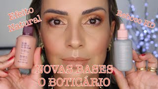 NOVAS BASES INTENSE O BOTICÁRIO Efeito Natural x Reboco HD  Corretivo [upl. by Barber]