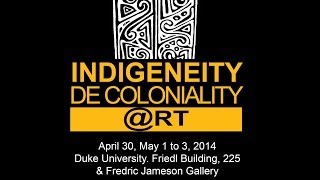 INDIGENIETY DECOLONIALITY RT ARTISTS TALK [upl. by Lladnar]