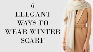 Elegant Ways to Wear a Winter Scarf  Fashion Over 40 [upl. by Burn]