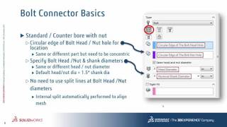 SOLIDWORKS Simulation StepUp Series Bolt Connectors Part 1 [upl. by Dieball776]