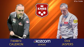 KNBB Kozoom League  Frédéric CAUDRON vs Dick JASPERS [upl. by Renie17]