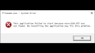 How to fix MSVCP110dll MSVCR110dll VCOMP110DLL error Windows 10 Flatout 4 Faster fix [upl. by Hecklau721]