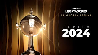 EN VIVO  SORTEO FASES PREVIAS  CONMEBOL LIBERTADORES 2024 [upl. by Ahsoym]